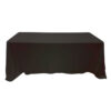 black rectangular tablecloth
