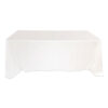 white rectangular tablecloth