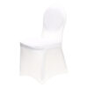 white spandex chair cover