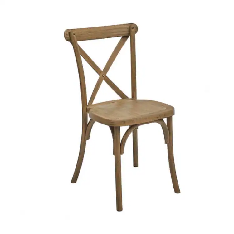 resin cross back chair